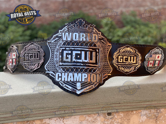 GCW World Championship Title Belt Zinc Plated - Royal Belts