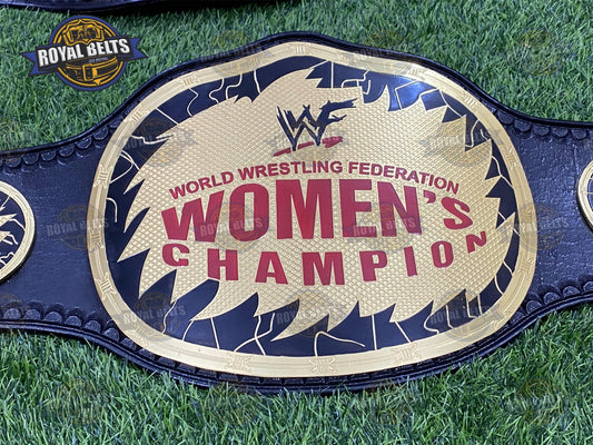 WWF Womens Wrestling Championship Title Belt Brass Plated - Royal Belts