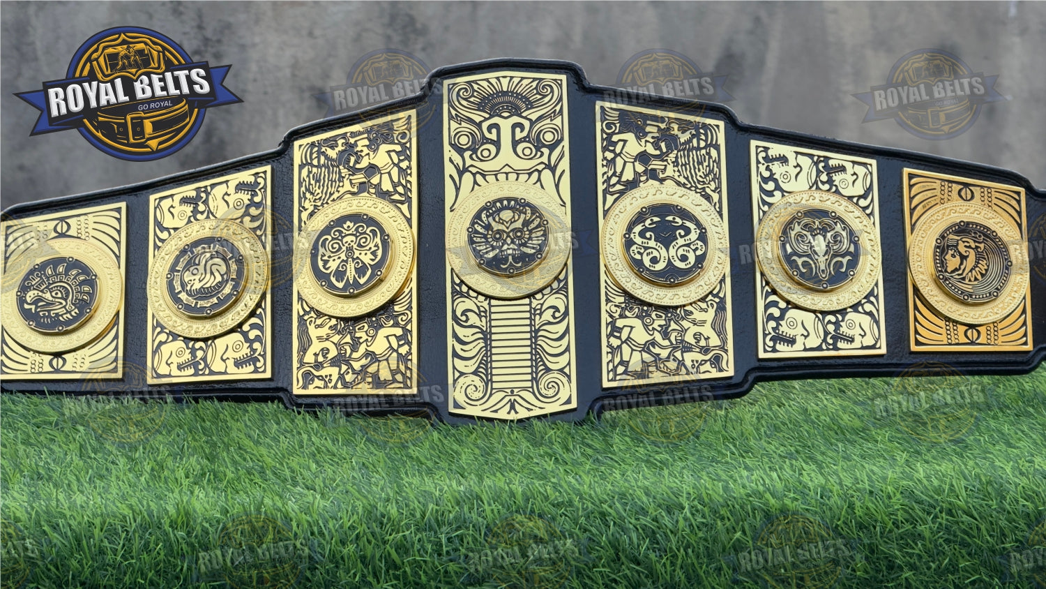 LUCHA Underground Gif Of God Wrestling Championship Tripple Layer Title Belt - Royal Belts