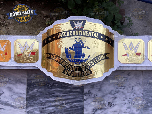 WWE Intercontinenta Wrestling Championship Title Belt Brass Plated - Royal Belts