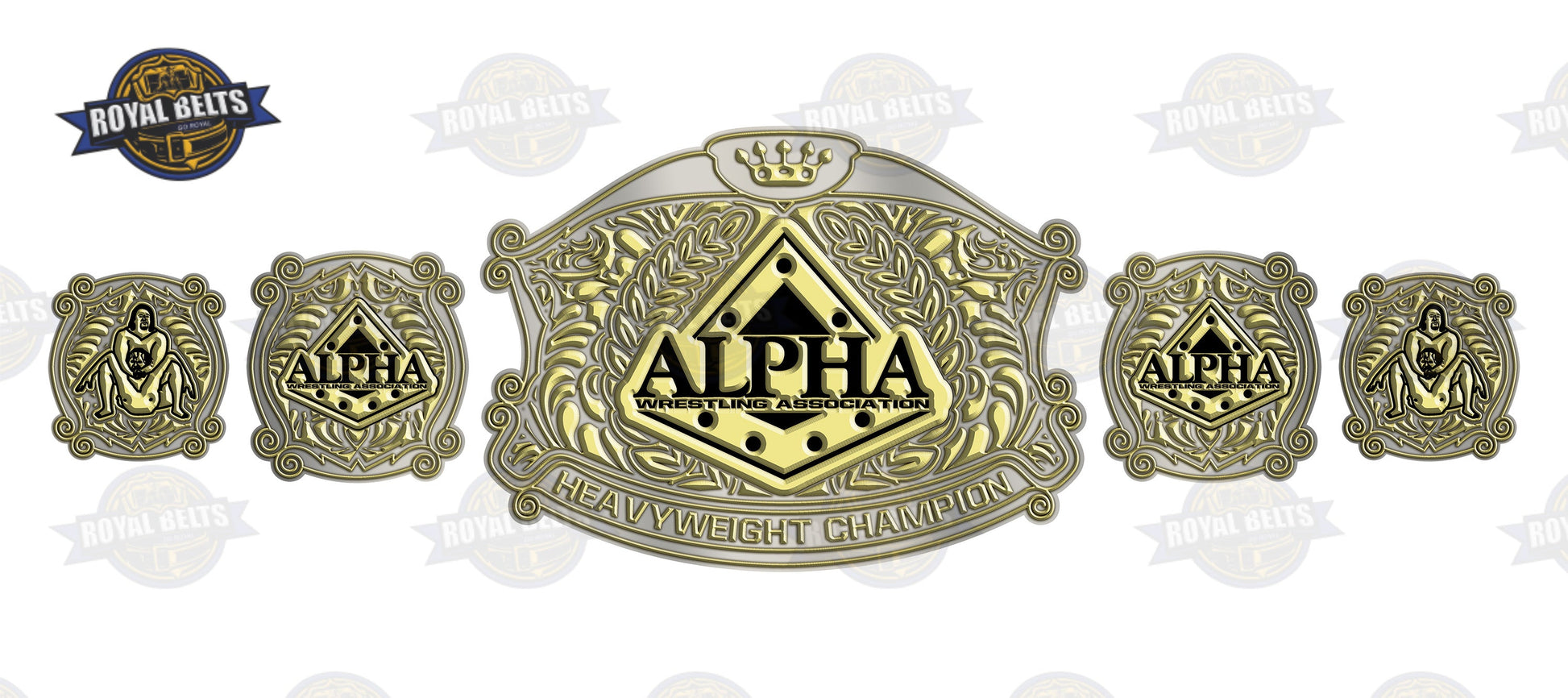 Custom Design Championship Belt premium quality close-up pictures