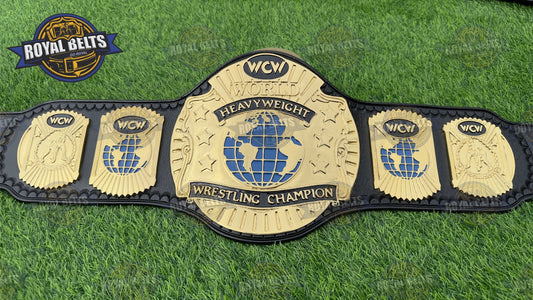 WCW World Wrestling Championship Title Zinc Plated Belt - Royal Belts