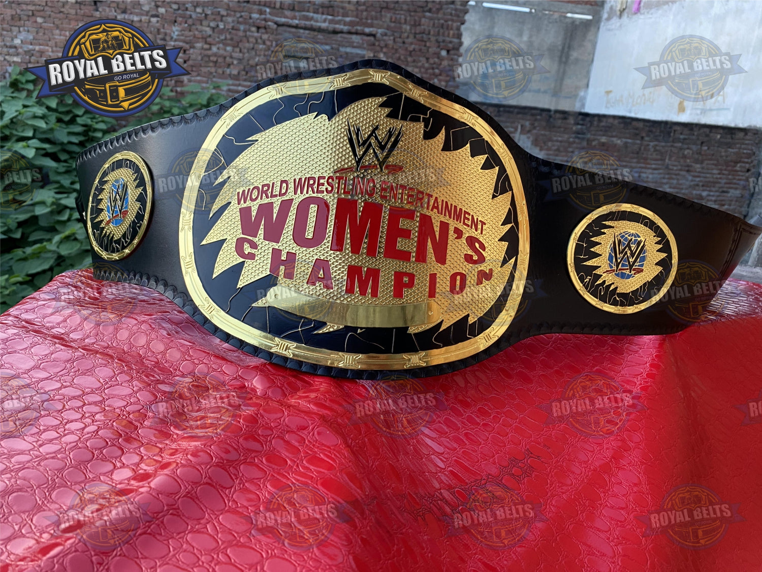 WWE Womens Wrestling Championship Title Belt Brass Plated - Royal Belts