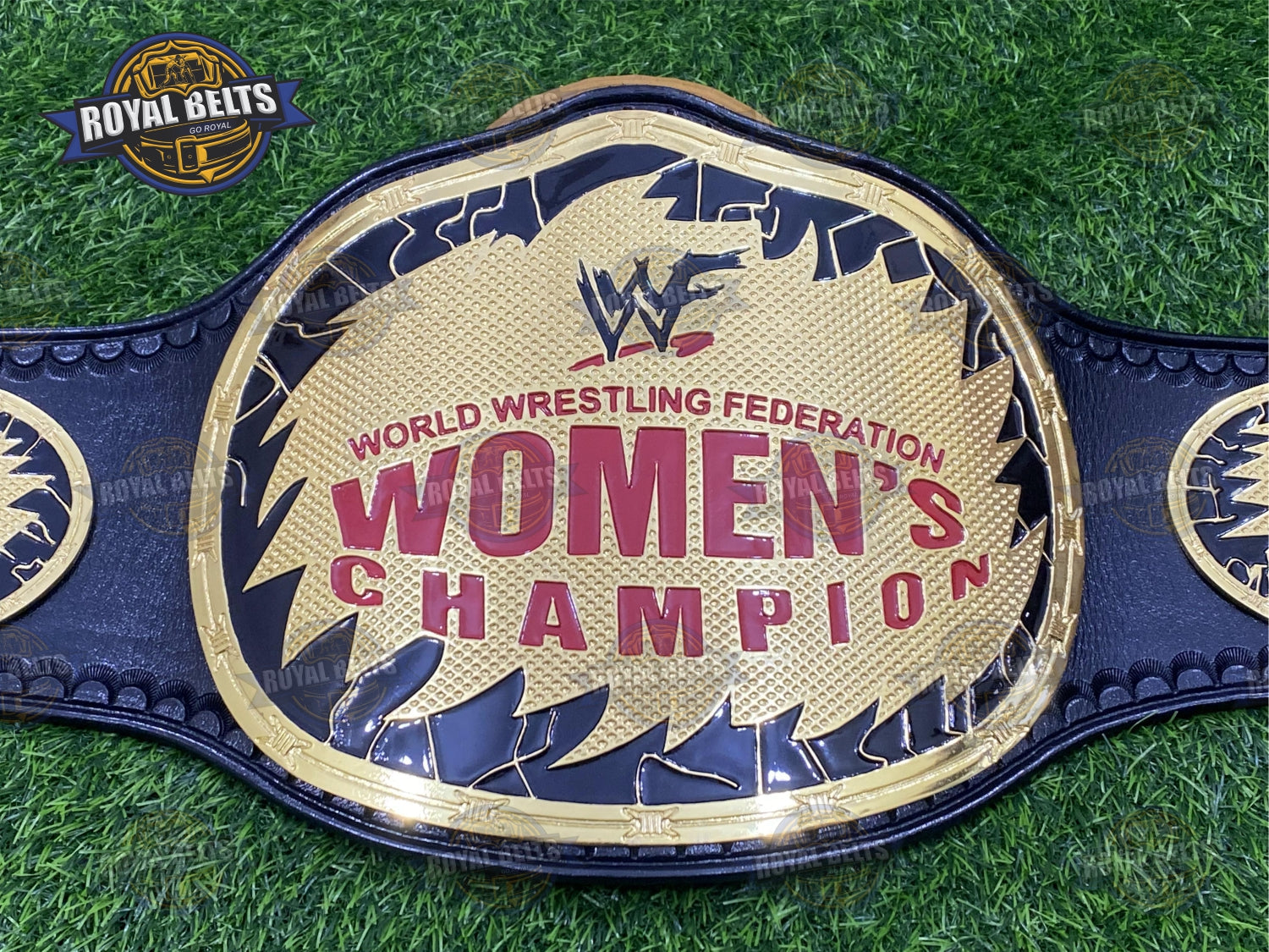 WWF Womens Wrestling Championship Title Belt Zinc Plated - Royal Belts