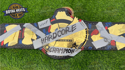 WWF Hardcore Wrestling Championship Title Belt Brass Plated - Royal Belts