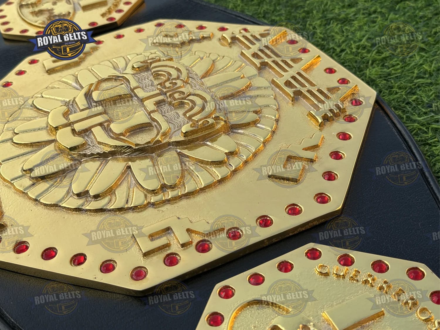 AAA Mexico World Heavyweight championship belt metal plates