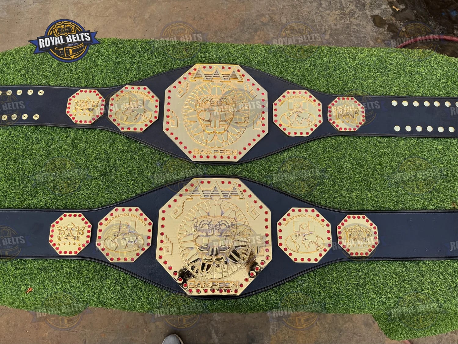 AAA Mexico World Heavyweight title belt premium dye casted design Crafted by Royal Belts 