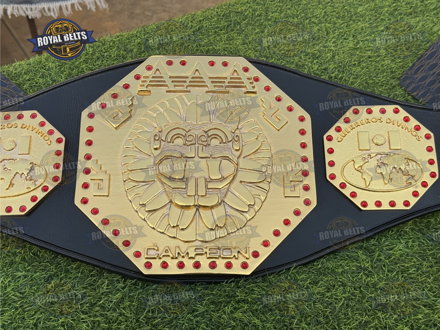 AAA Mexico Heavyweight championship belt dye casted metal Designed by Royal Belts 