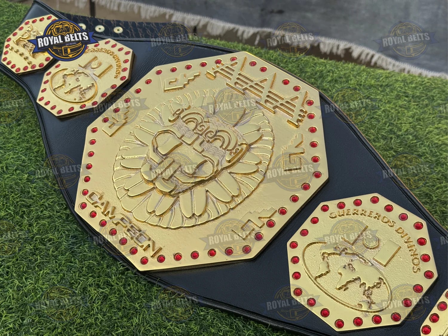 AAA Mexico wrestling World Heavyweight championship belt display
