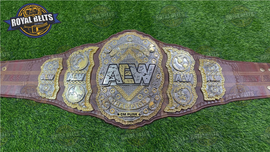 AEW World Wrestling Title Triple Stacked Belt premium replica design by Royal Belts