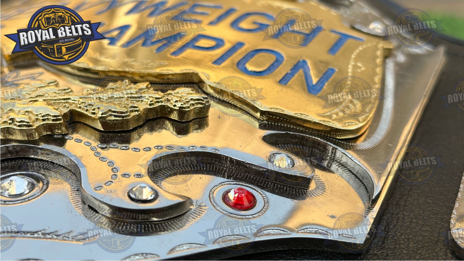 AWA Inmate Title Belt Stacked Plated adult wrestling belt collectible