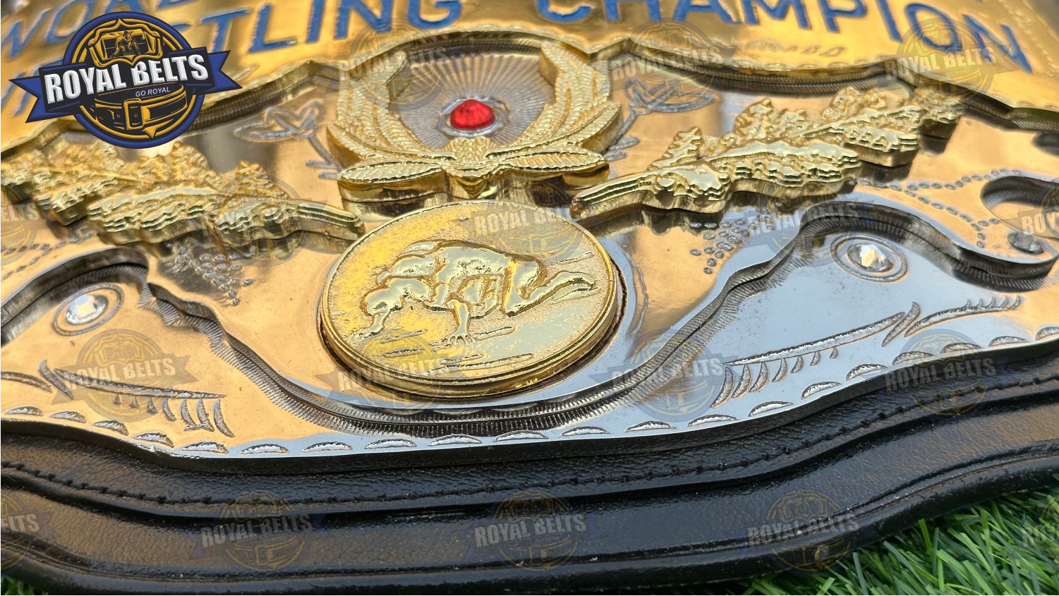 AWA Inmate Title Belt premium heavyweight replica belt design