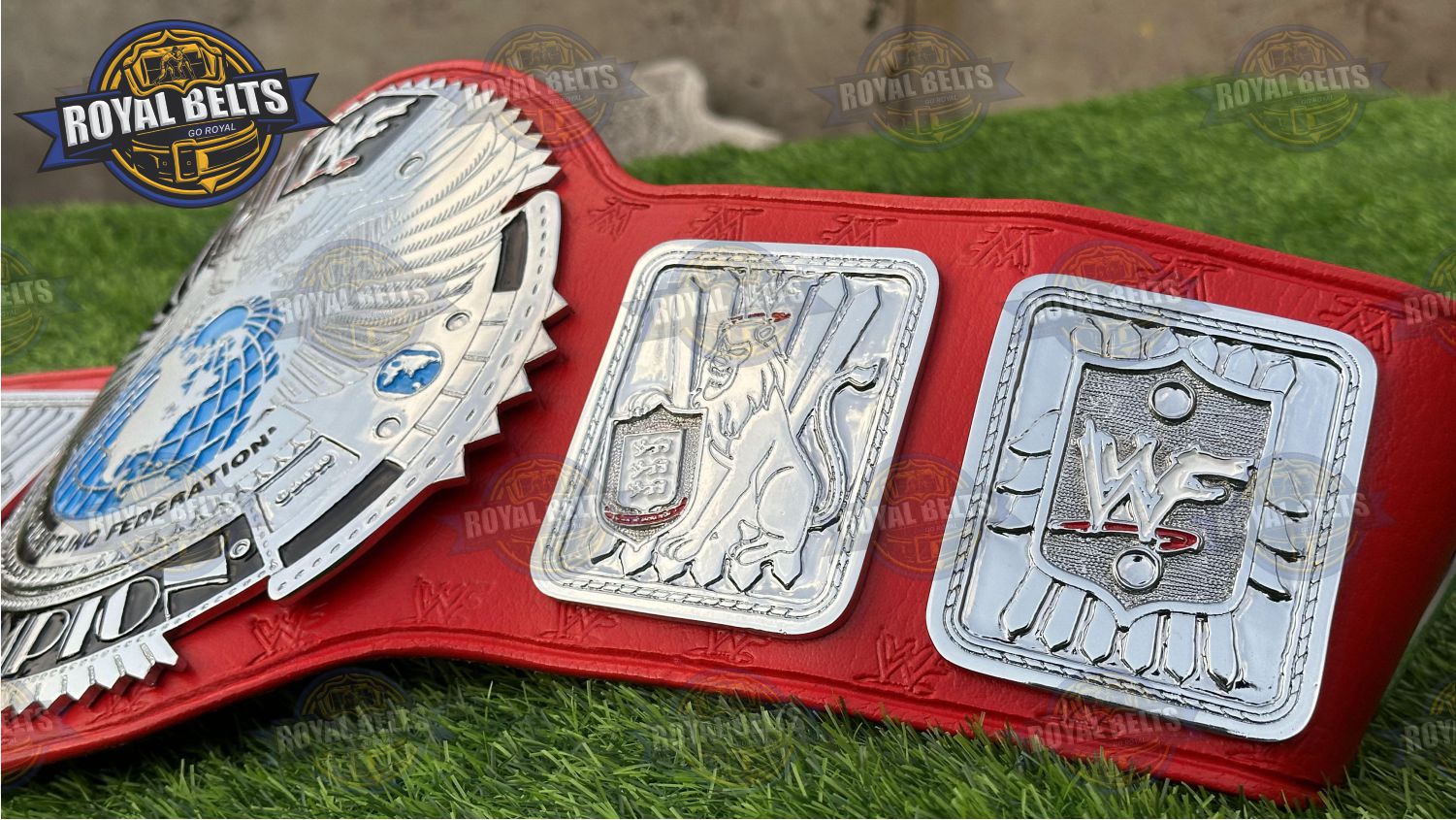 Big Eagle Scratch Logo Title Belt adult size wrestling replica belt Manufacture by Royal Belts