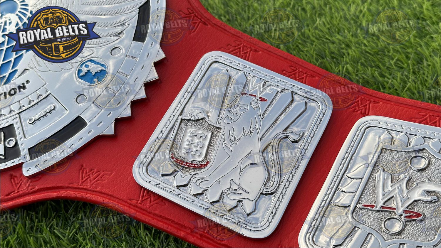 Big Eagle Scratch Logo Title Belt premium wrestling display piece 