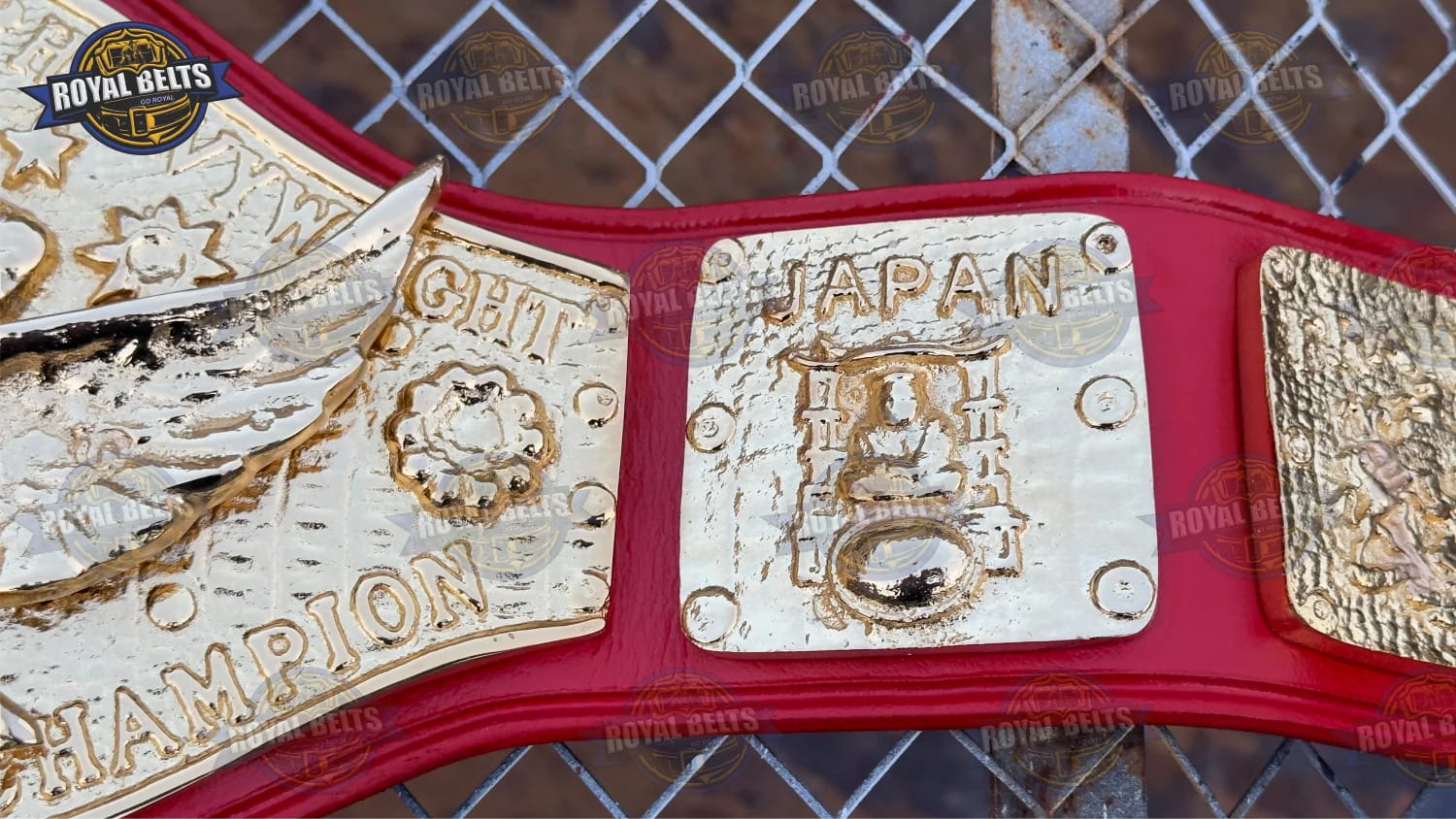 Bob Backlund Antonio Inoki heavyweight title belt vintage style Designed by Royal Belts 