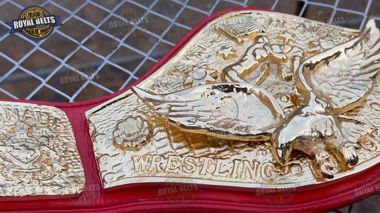 Bob Backlund Inoki heavyweight wrestling title belt display