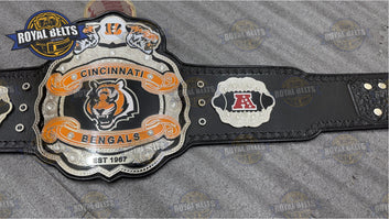Cincinnati Bengals WWE Legacy Title Belt premium football championship belt adult size Made by Royal Belts
