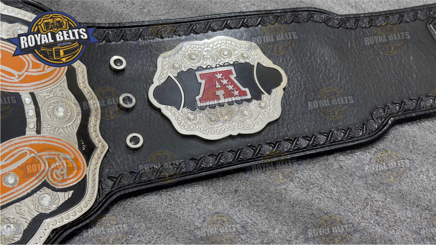 Cincinnati Bengals WWE Legacy Title Belt brass plated championship display piece Handmade by Royal Belts