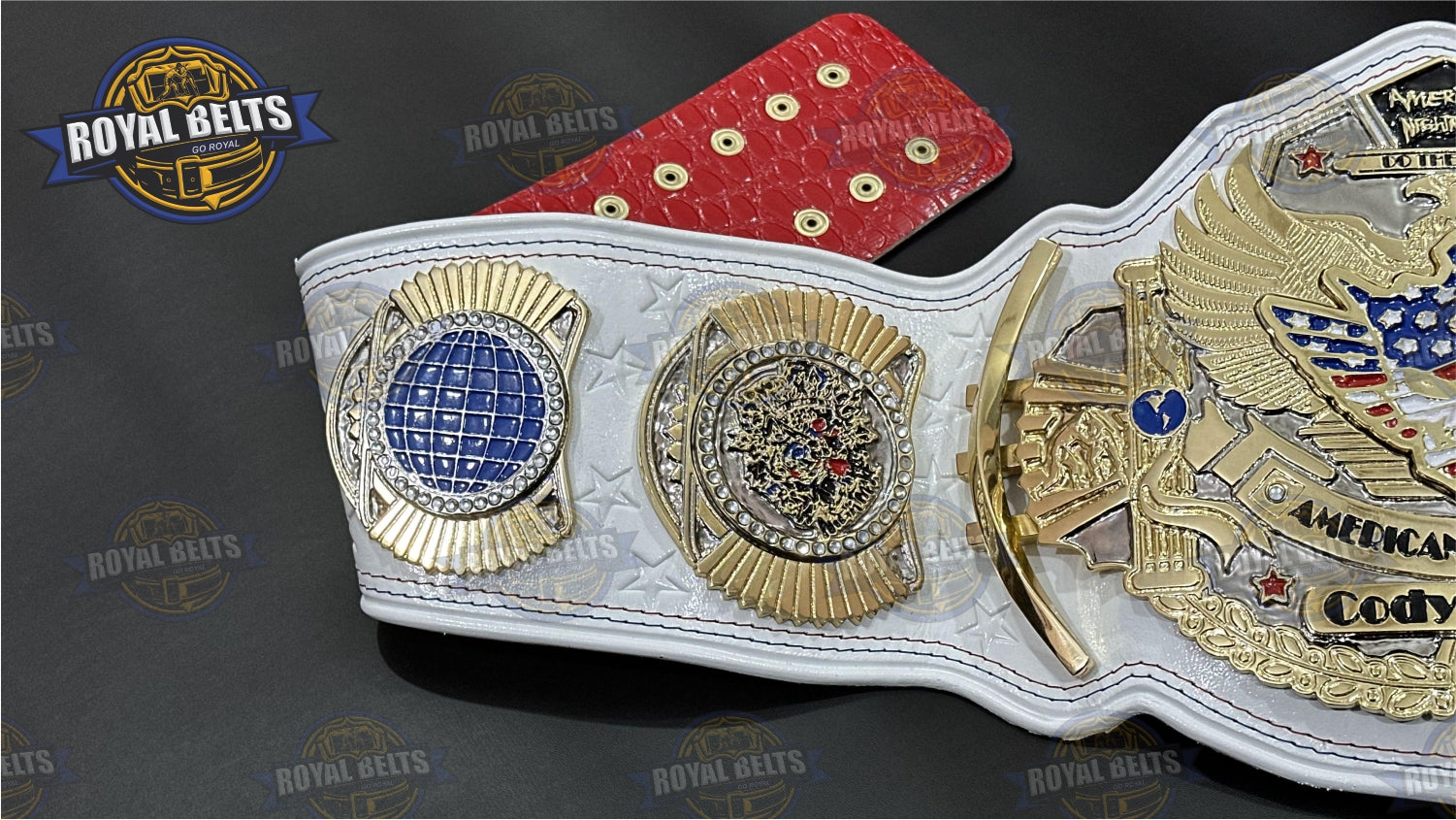 Cody Rhodes Nightmare Title Belt replica WWE wrestling belt zinc plated design