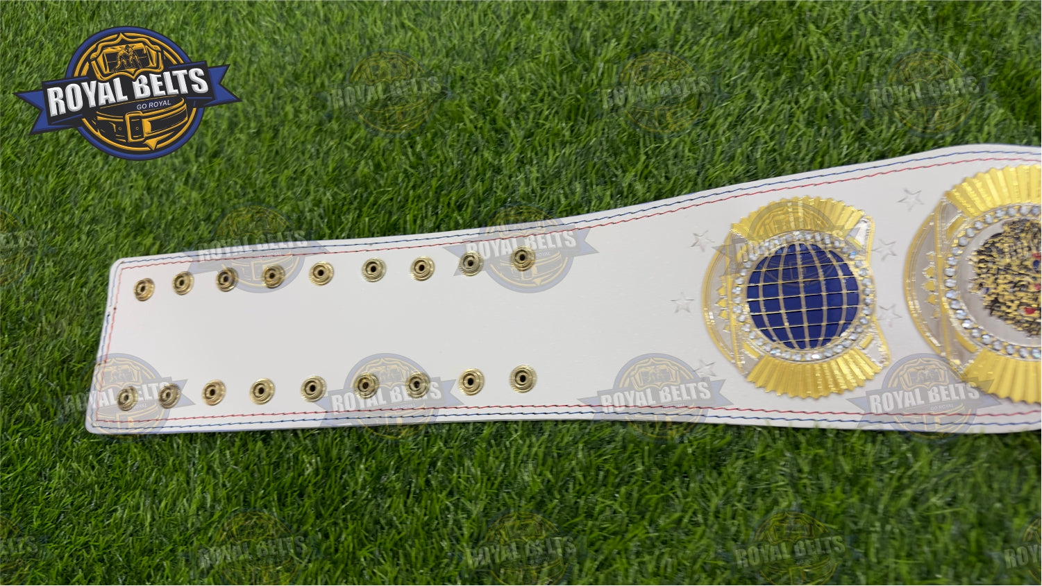 American belt Cody Rhodes replica stacked plated brass metal title belt