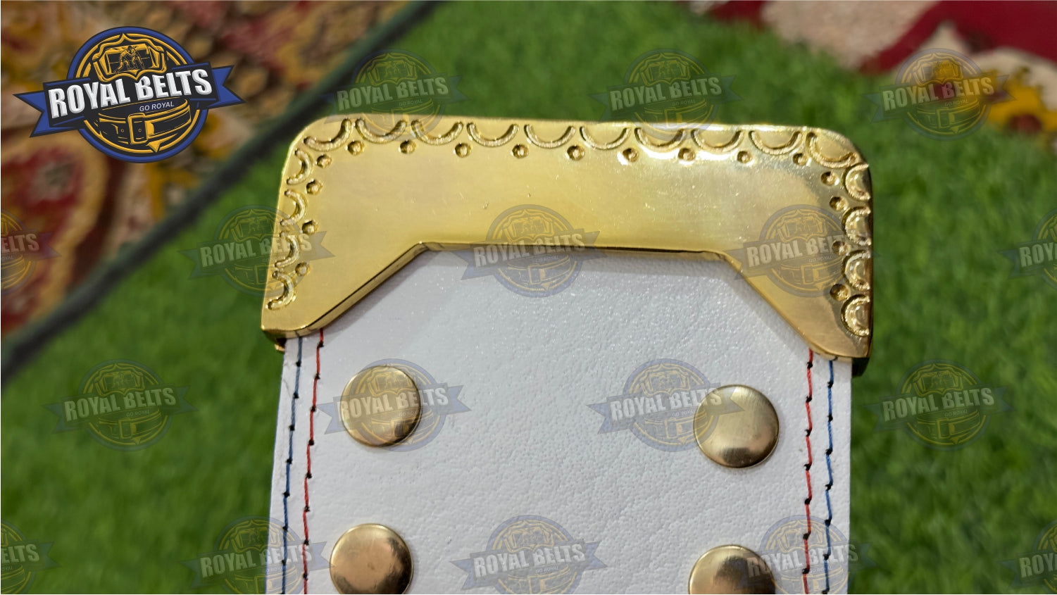 Nightmare Cody Rhodes replica belt stacked plate brass plated finish