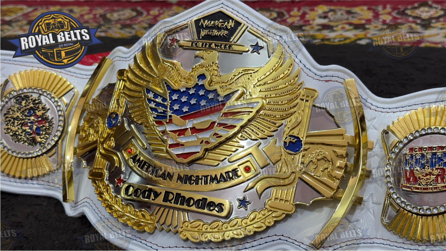 WWE Cody Rhodes CNC Belt HD engraved wrestling championship belt adult size Made by Royal Belts