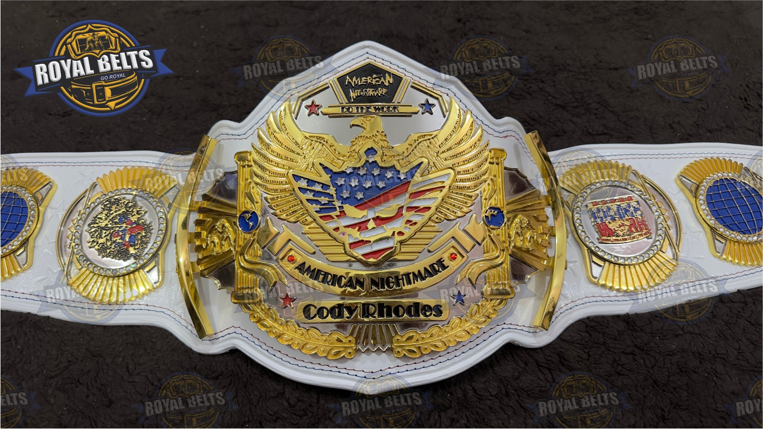 Cody Rhodes HD CNC belt with stacked plates premium replica title belt Designed by Royal Belts