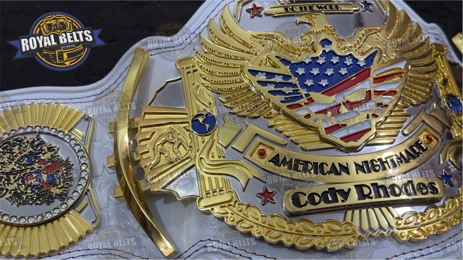 American Nightmare Belt Cody stacked plated HD CNC metal championship belt