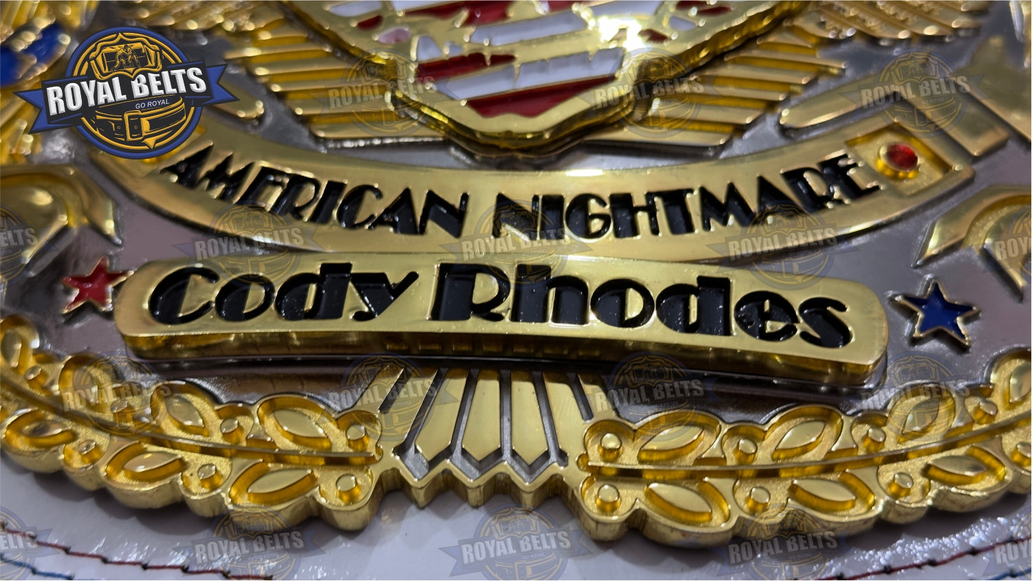 Cody Rhodes CNC Title Belt replica WWE wrestling belt engraved design