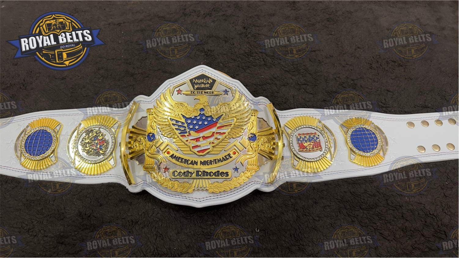 Stacked plated Cody belt American Nightmare HD CNC replica title belt