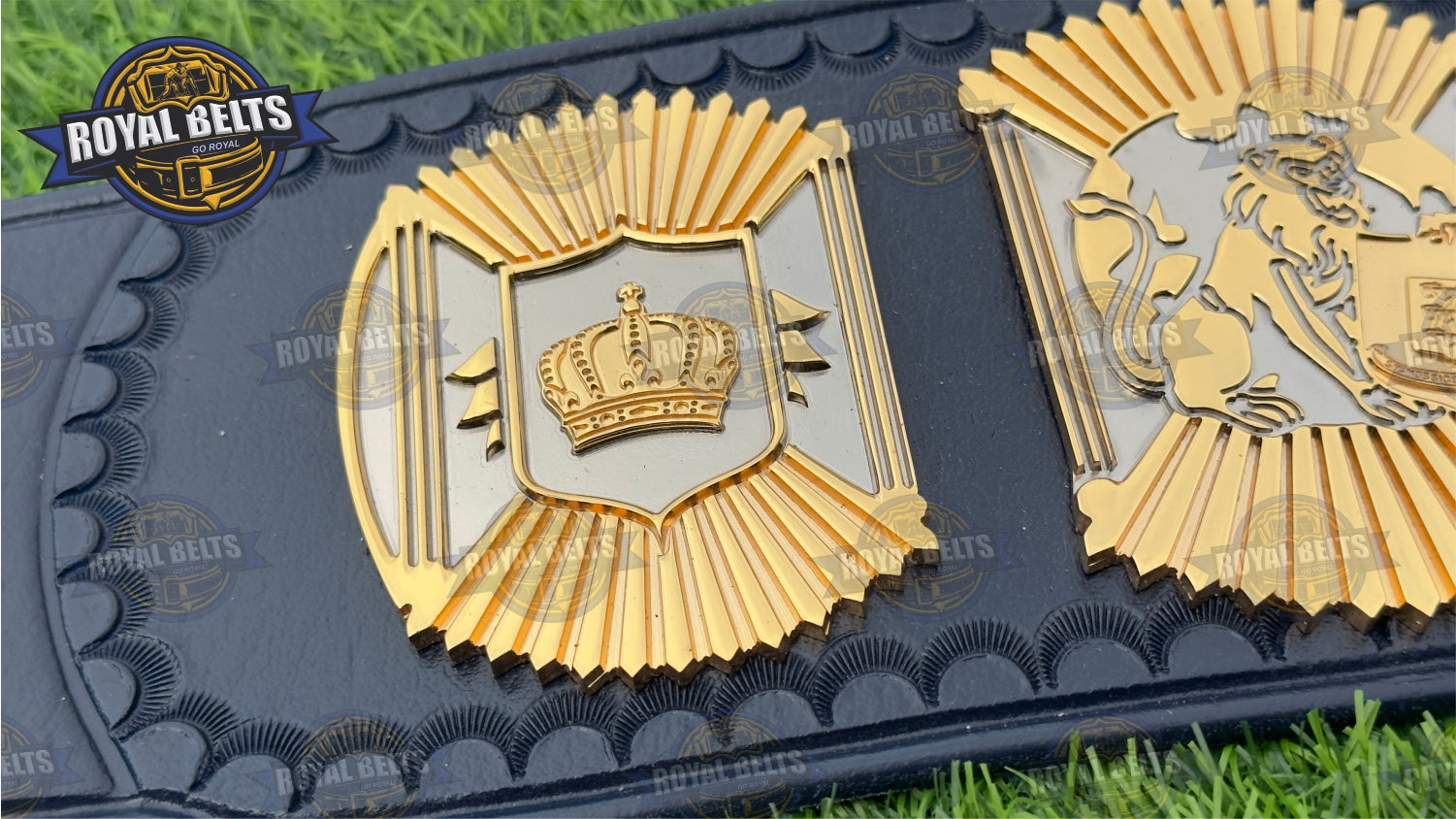 Crown Hybrid Wing Eagle HD CNC Title Belt 24K dual plated wrestling title belt