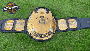 Crown Hybrid Wing Eagle HD CNC Title Belt custom wrestling belt dual plated design Made by Royal Belts