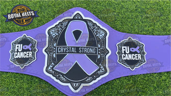 Crystal Strong Fu Cancer Customised Championship Title HD CNC Zinc Plated
