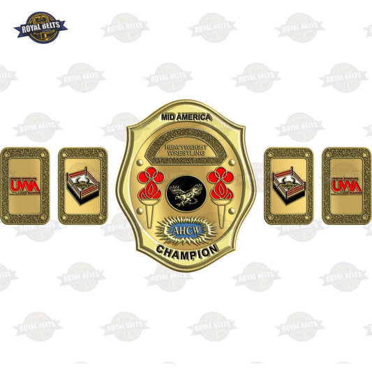 Custom championship title belt design ready for full customization