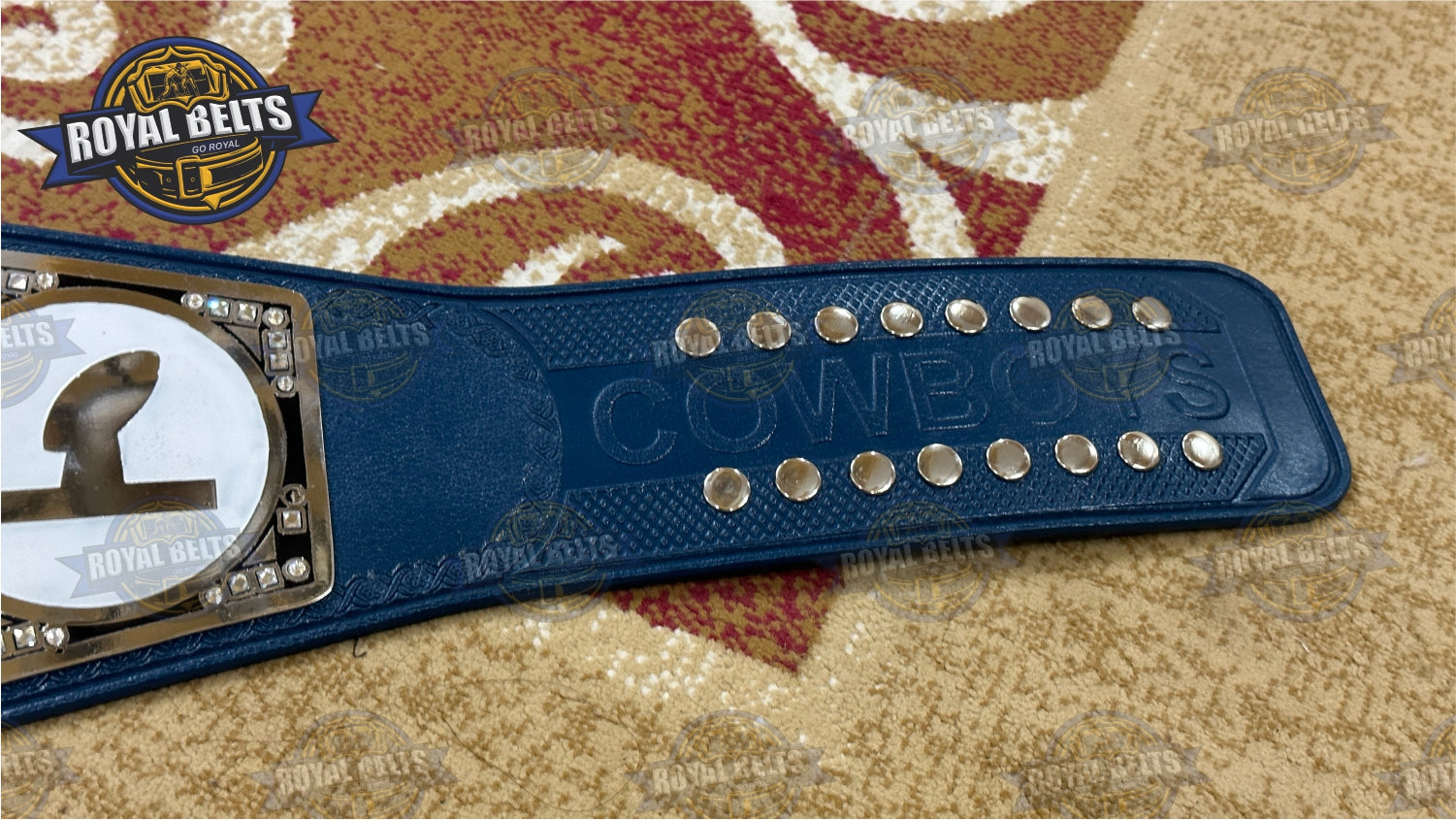 Dallas Cowboys Football NFL Title Belt metal brass plated NFL championship belt