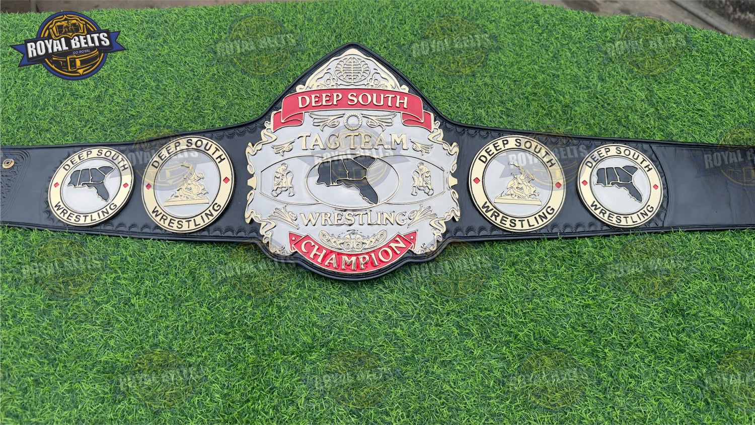 Deep South Tag Team Wrestling Championship Title Belt HD CNC