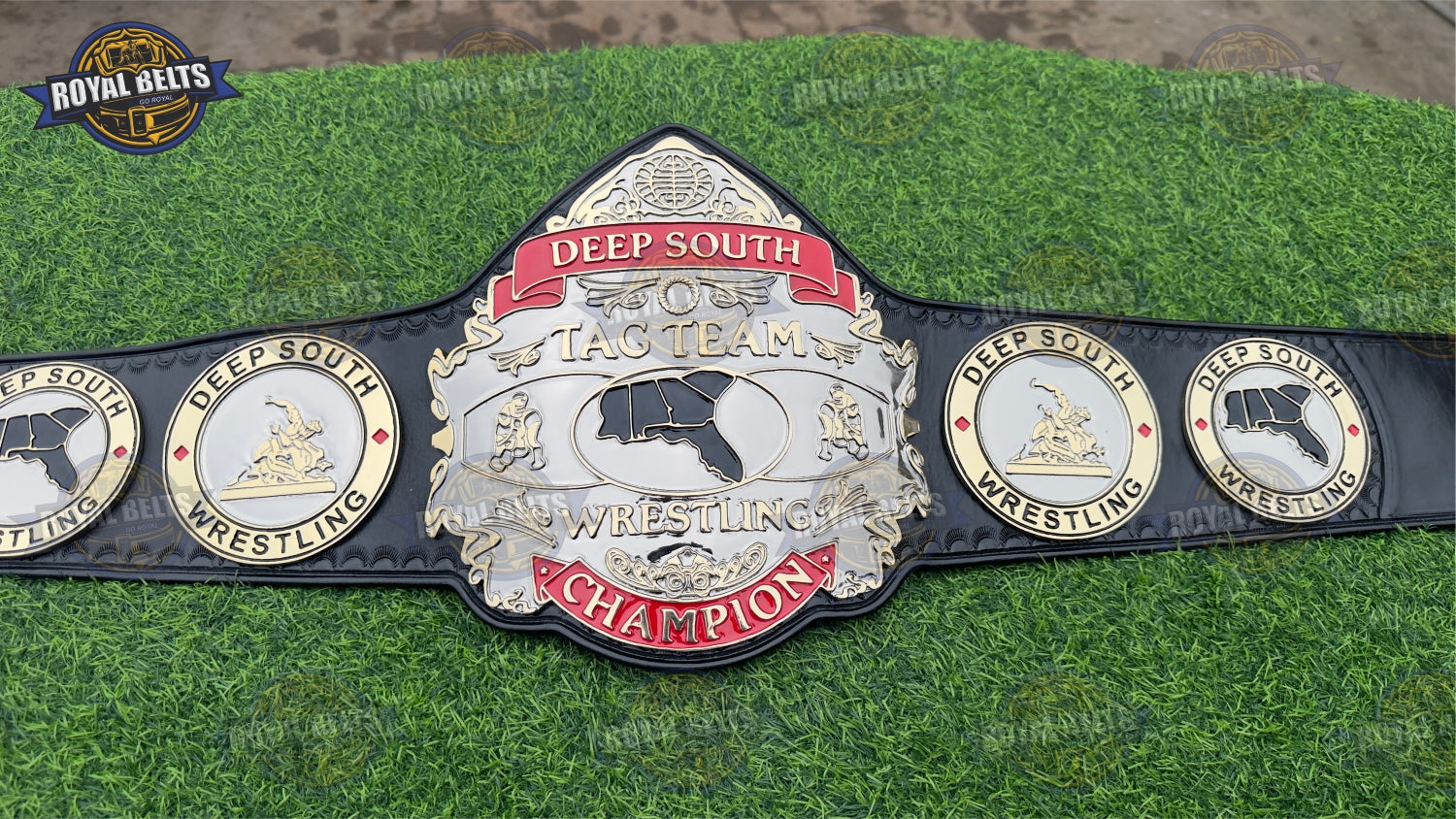 Deep South Tag Team Wrestling Championship Title Belt HD CNC