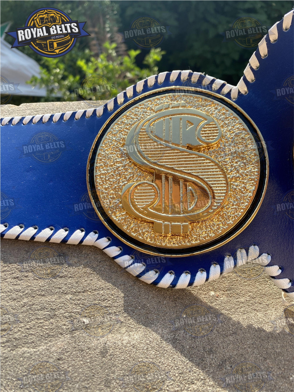 Stacked plated Dollar Custom Title Belt, custom money belt premium quality