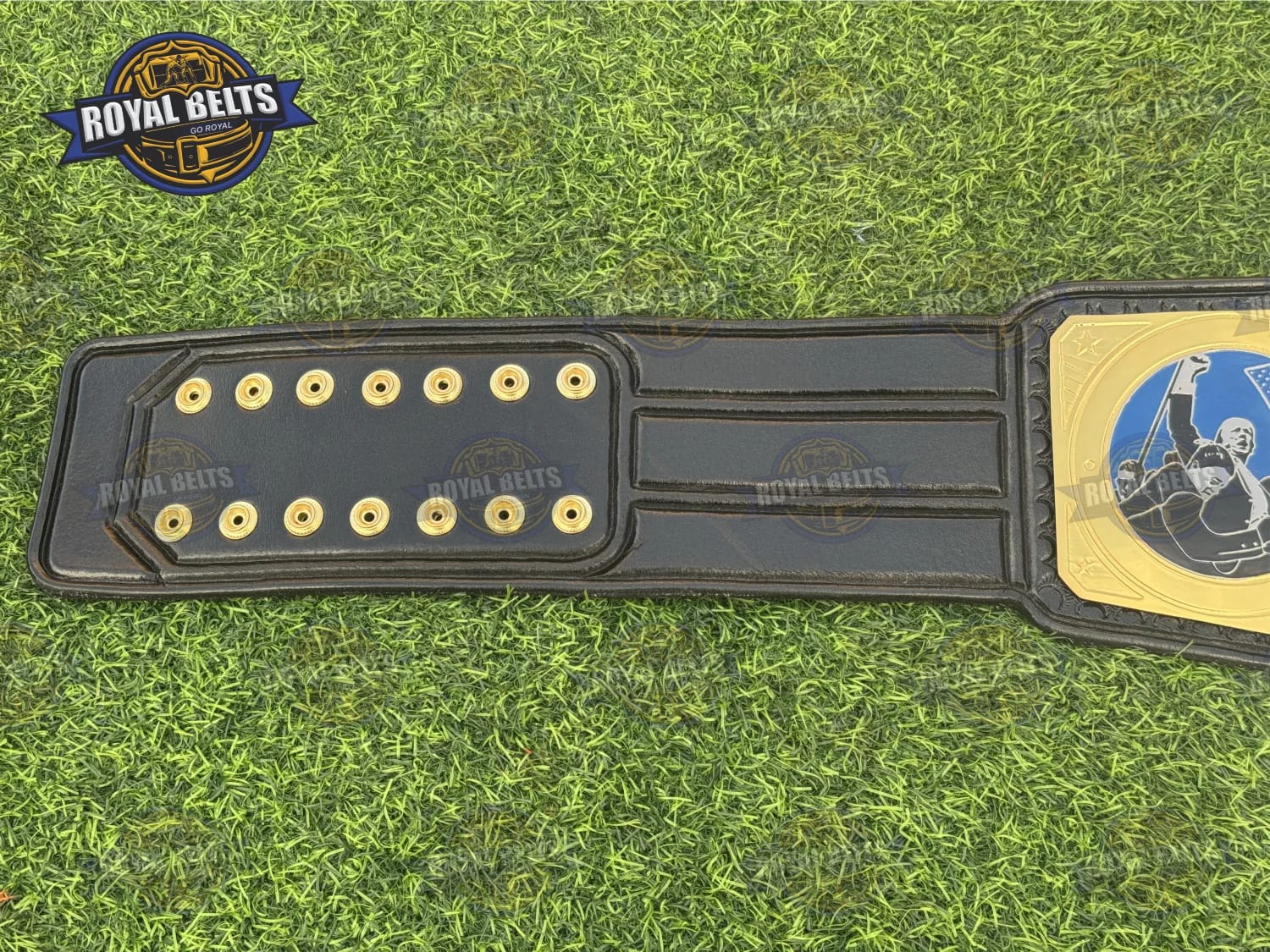 Donald Trump Custom Championship Title Belt layered plate design with beveled edges and polished finish