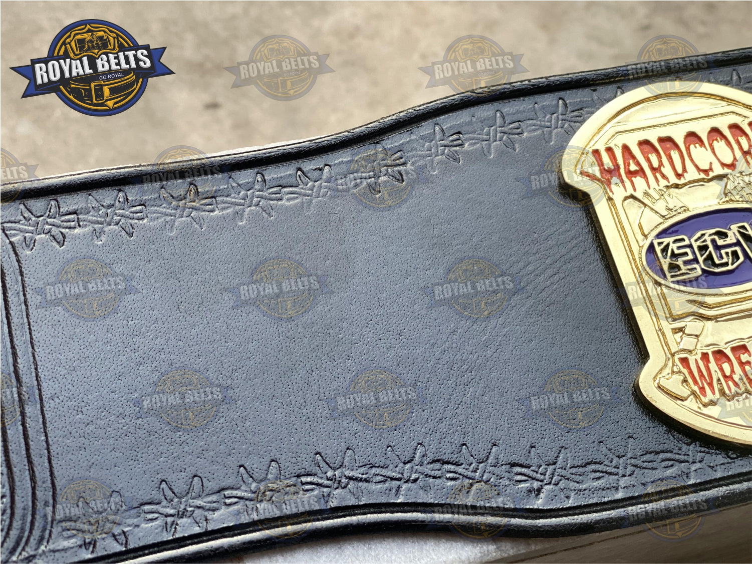 ECW TAZ replica  belt zinc plated full size wrestling belt collectible