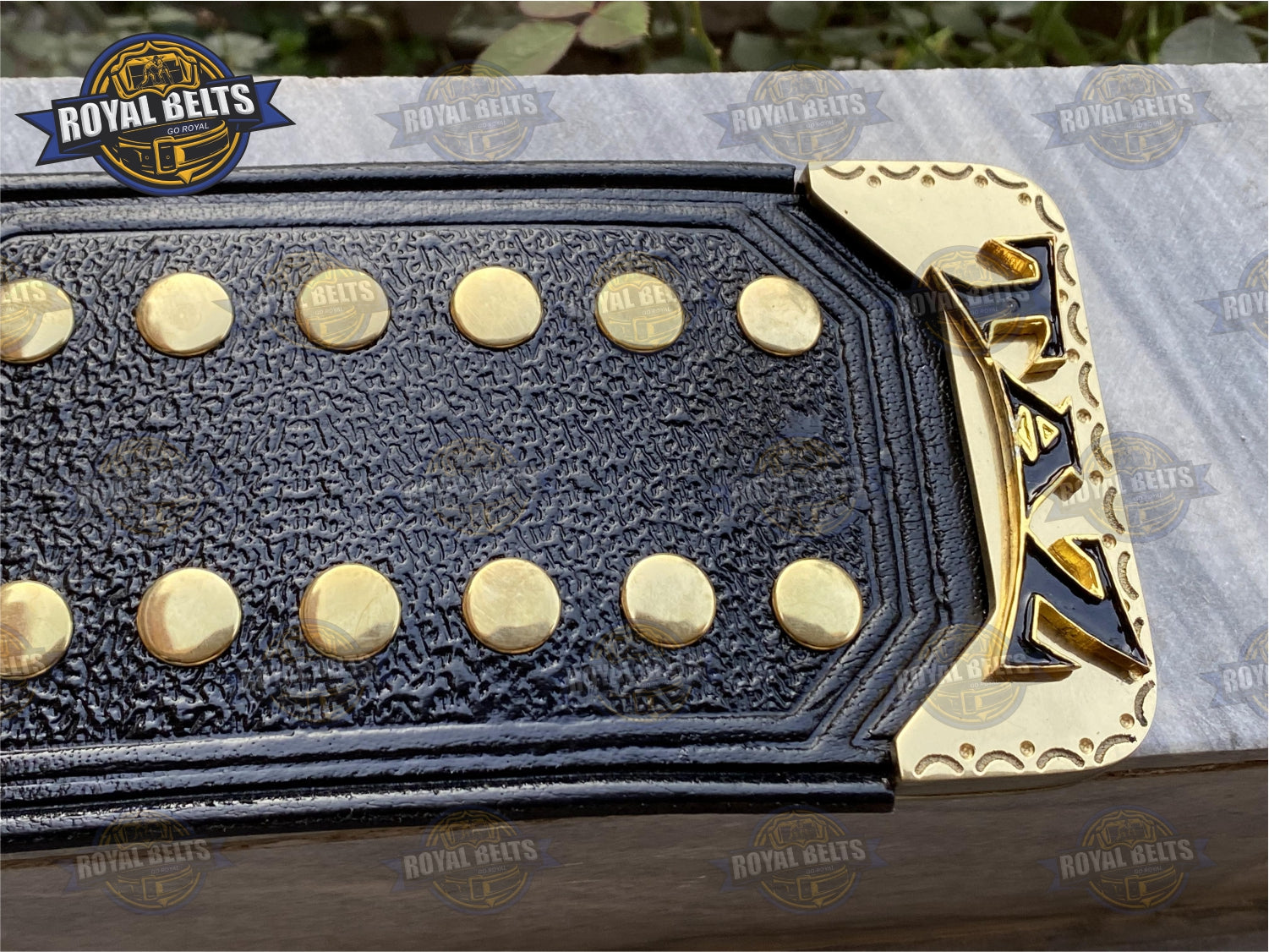 ECW TAZ Championship Belt adult size zinc plated wrestling title replica