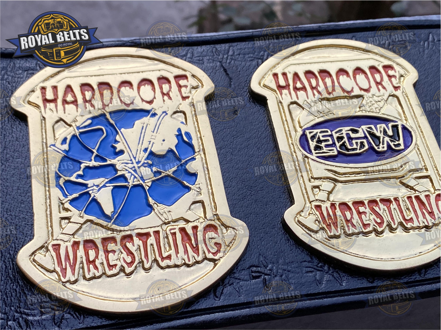 ECW TAZ zinc plated World Heavyweight title belt replica for display 