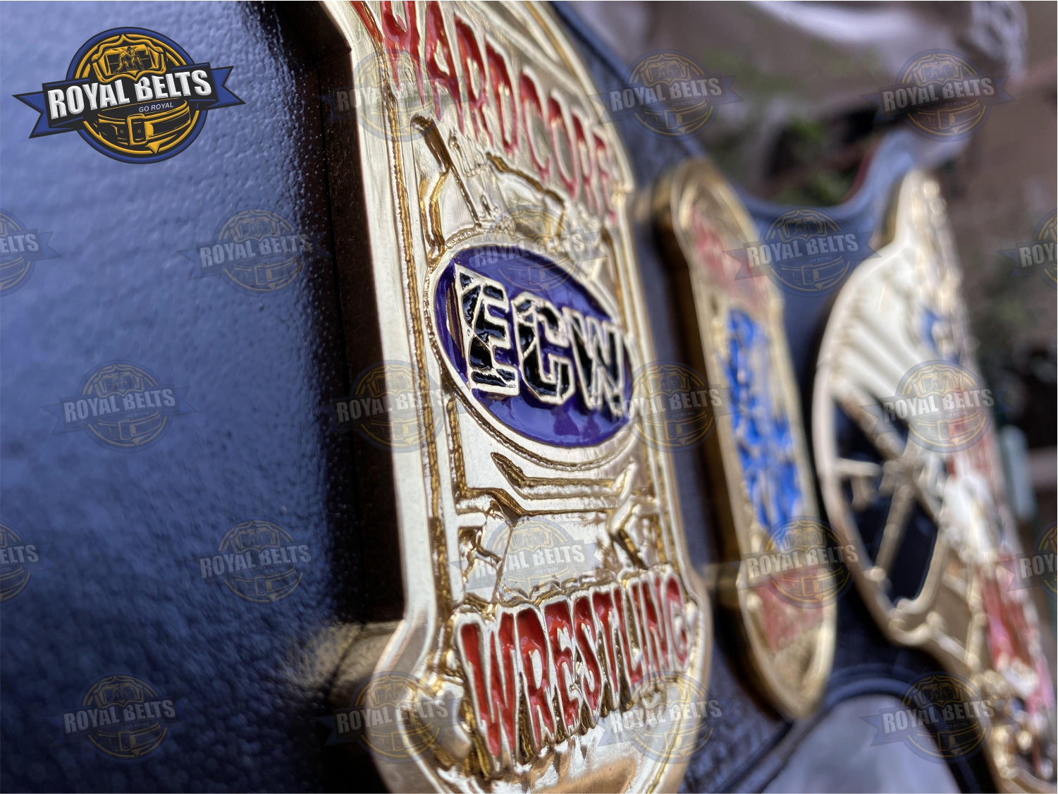 ECW TAZ Belt replica adult size zinc plated wrestling collectible