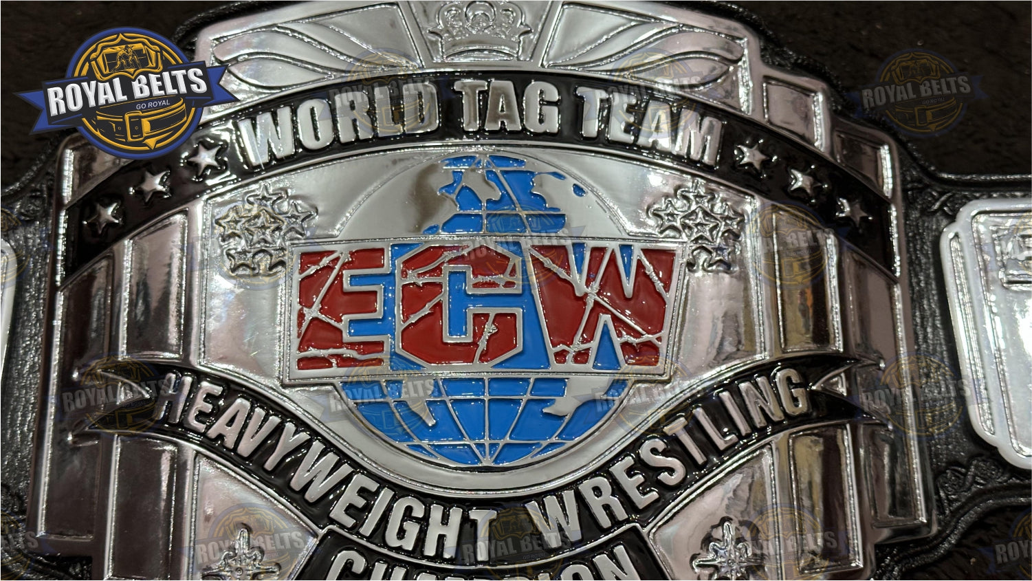 ECW World Tag Team Wrestling Championship Title Zinc Plated