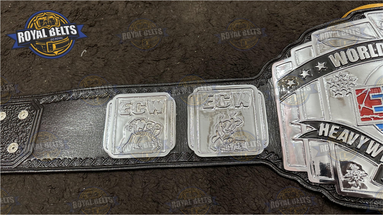 ECW World Tag Team Wrestling Championship Title Zinc Plated