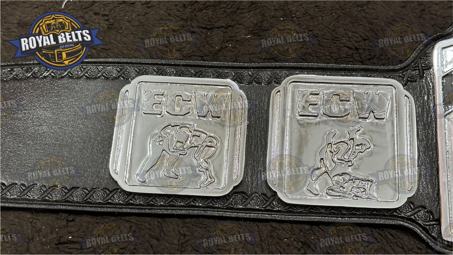 ECW World Tag Team Wrestling Championship Title Zinc Plated
