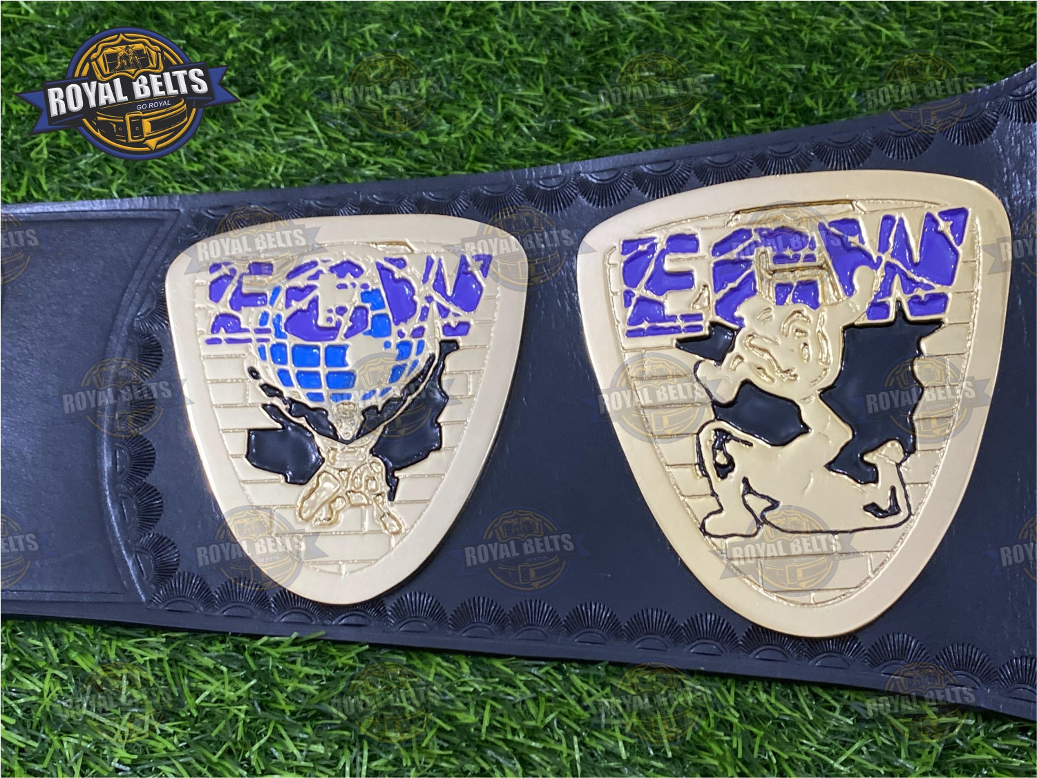 ECW Television Wrestling Title Belt full size replica zinc plated collectible Made by Royal Belts