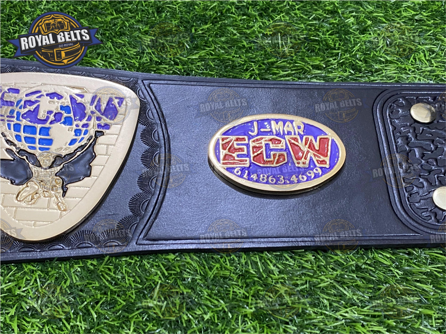 ECW Television Title Belt replica full size zinc plated wrestling championship title belt