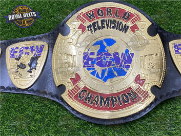 ECW World Television Wrestling Championship Title Belt Adult Size Zinc Plated