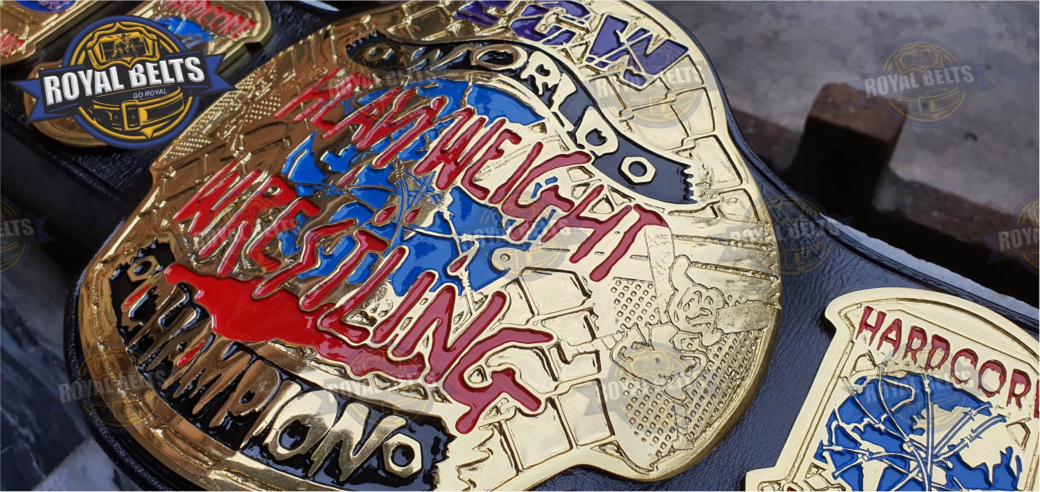 ECW heavyweight wrestling belt collectible, ECW title belt zinc plated, premium belt replica Designed by Royal Belts